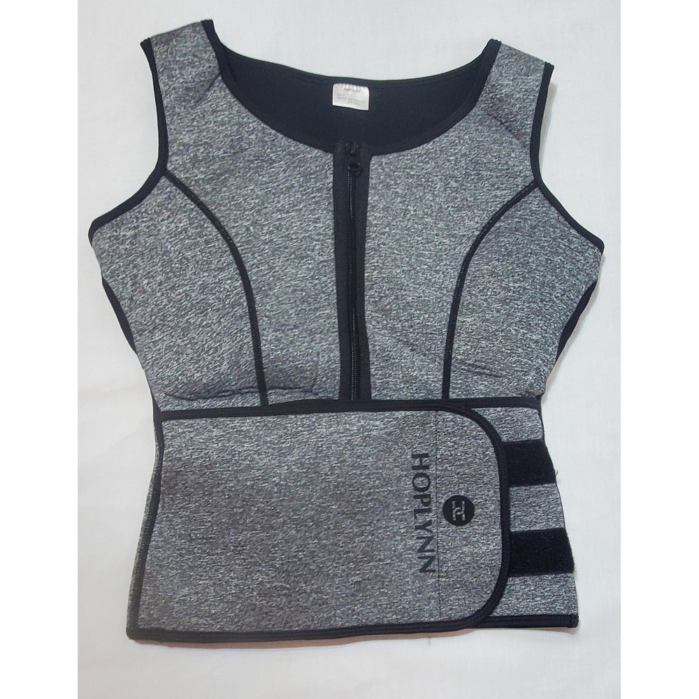 Hoplynn Waist Trainer Slimmer Vest Gray Women's Small Shapewear